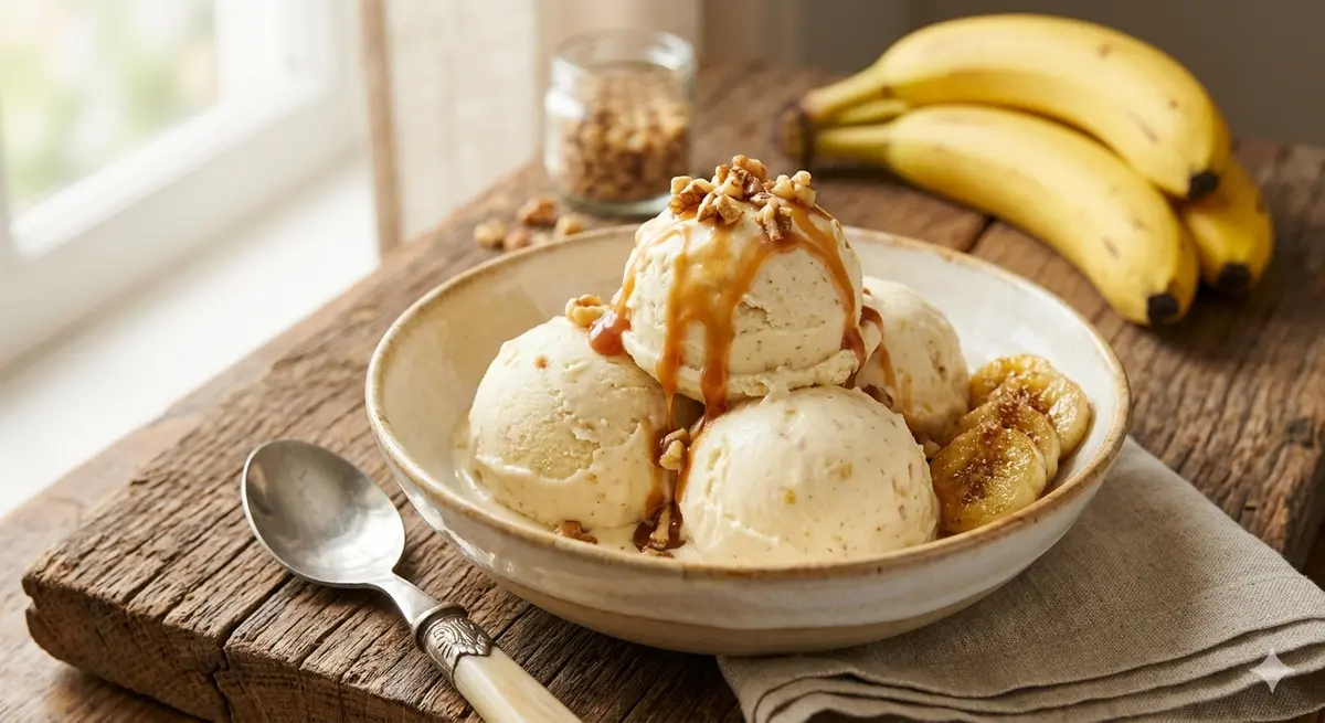 Easy Banana & Date Ice Cream